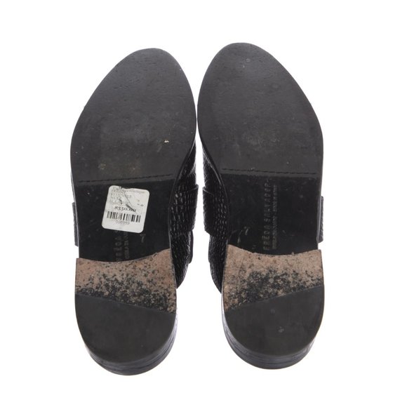 Freda Salvador Embossed Leather Mules - Picture 3 of 4